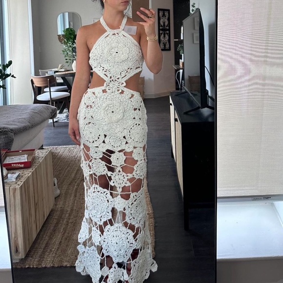 Cult Gaia Accalia Crochet Gown - Picture 5 of 15